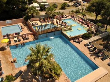 Aerial view of the pool