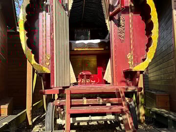 Entrance to the caravan
