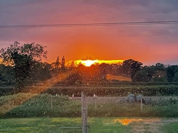 Bright sunset