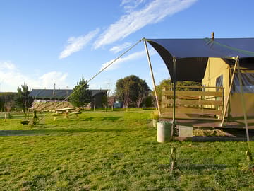 View of the safari tents