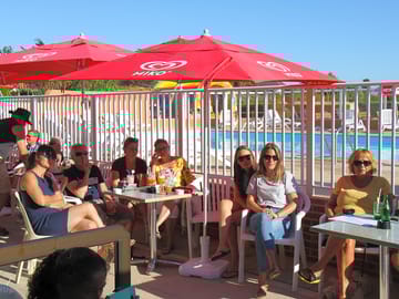 The outdoor terrace