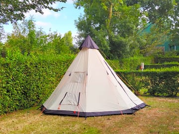 Tent on a spacious pitch