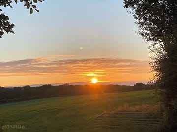 Sunset over the fields