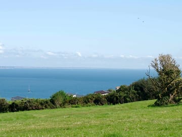 Sea views from the informal camping field