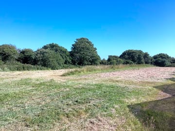 Mown pitches in the camping field