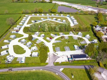 Aerial shot of the site