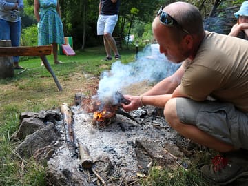 Fire-making bushcraft course