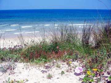 Beautiful natural landscape at peizás sandy beach