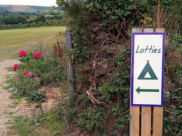 The entrance sign