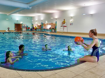 The indoor swimming pool