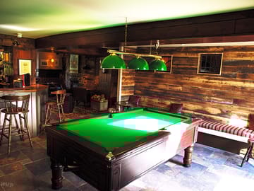 Pool area at the pub