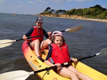 Book a sea kayaking session with the kids when on site or contact the campsite to book in advance