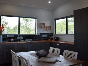 Modern kitchen with open-plan dining