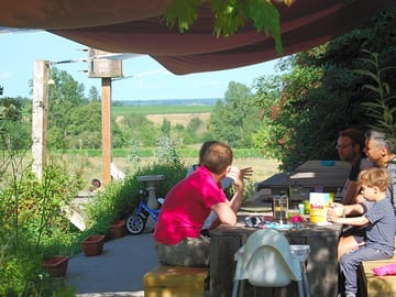 Breakfast on the terrace with a view