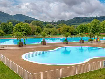 The pool complex with far-reaching views