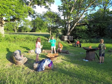 Play area and firepit
