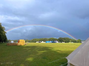 Rainbow across harry's meadow