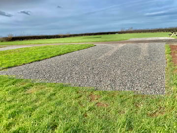 Super sized hard standing touring pitch