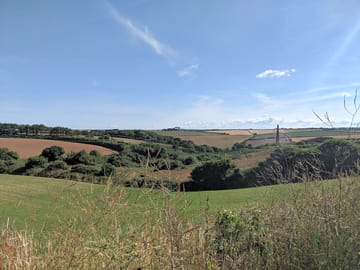 View across the site
