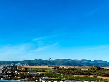 Views towards cambrian mountains and cardigan bay