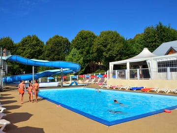 Heated swimming pool
