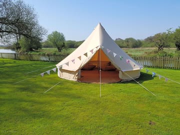 Lots of space around the bell tents