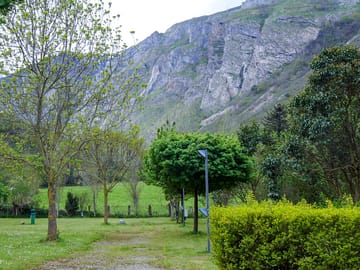 Pitches with mountain view