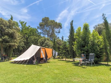 Spacious grass pitches