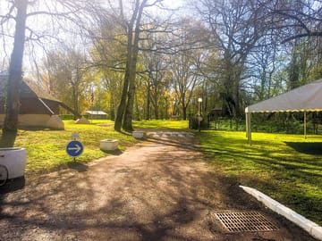 Road through the site