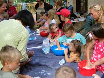 An example of activities in the kids' club in july and august