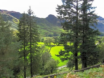 View from caravan site