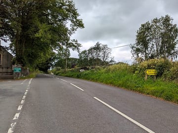 Turn off crook road to access the campsite, next to st catherine's church