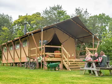 Safari tent exterior