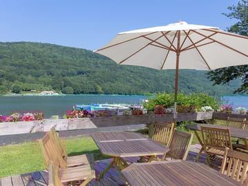 Enjoy amazing views from the site's terrace