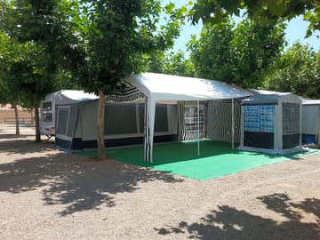 Camping pitches with optional electric