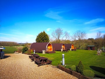 Ensuite lodge pods on the glampsite