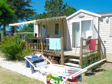 Outside the holiday come with covered terrace