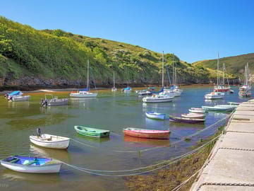 Boats at solva harbour