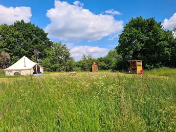 Private extra large pitches and bell tents