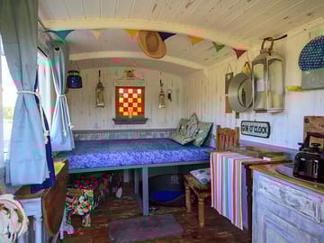 Cosy hut interior