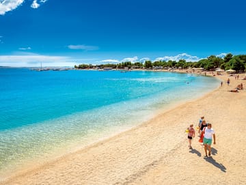 Golden sands and bluer than blue waters