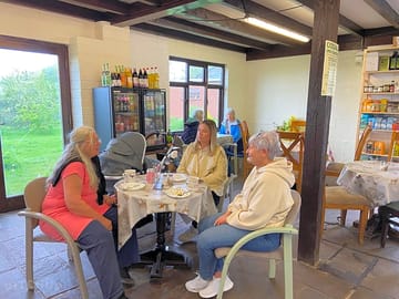 Guests in the café