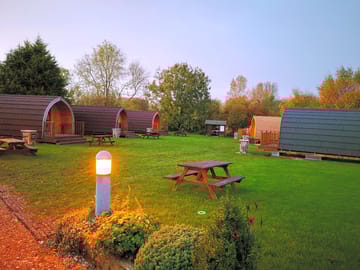 The pods on the glampsite