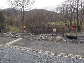 Pond which borders the site