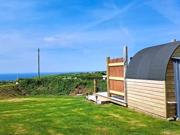 Rear view of the pod