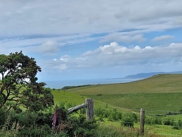 Looking out to sea from one of the higher points