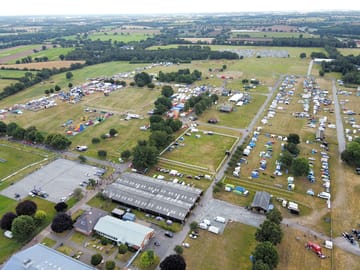 Aerial shot of some of the show area