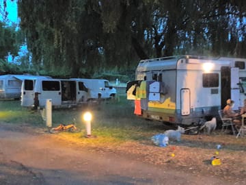 Sunset at the site