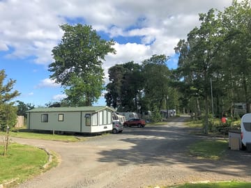 Woodland caravan area