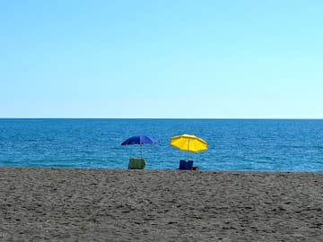 The beach